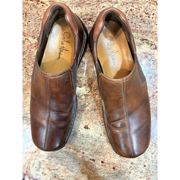 Cole Haan Mens Shoes Loafer 9.5 M Tucker Venetian Slip on Brown Leather C04059 - Picture 3 of 16